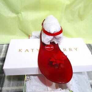P9998-NIB Katy Perry True Red Bow Geli Sandals--SZ 9M